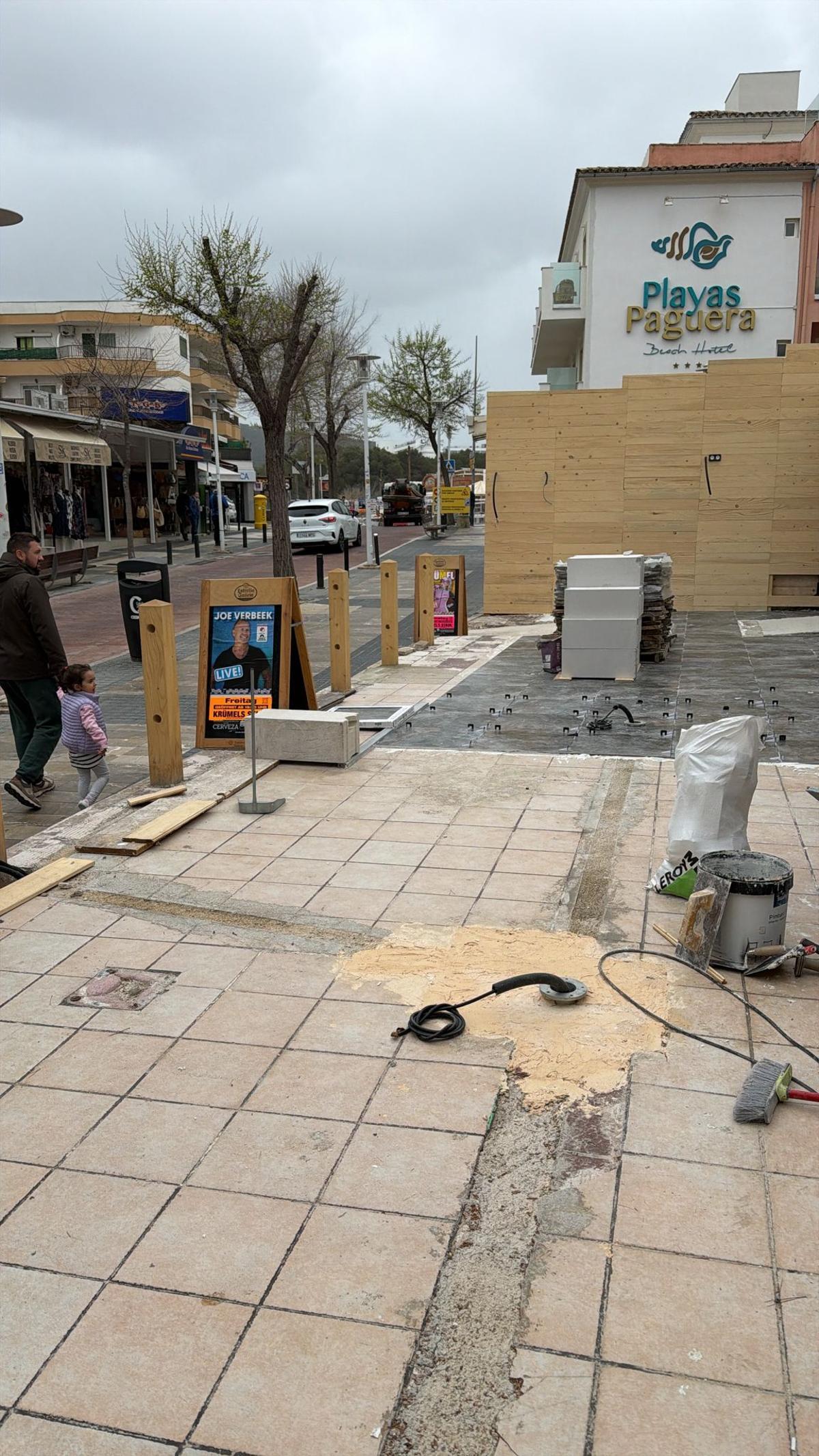 Noch gibt es viel zu tun vor dem "Schatzi" in Peguera.