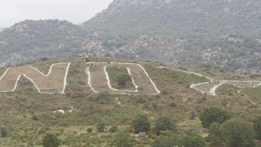 Una protesta contra parcs eòlics a l&#039;Albera