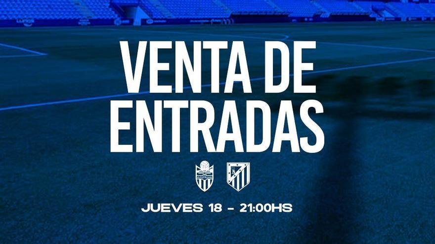 Estos son los precios de las entradas para el Atlético Baleares-Atlético de Madrid de la Copa del Rey
