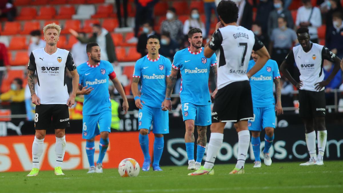 Polémica en el Valencia-Atlético en Mestalla