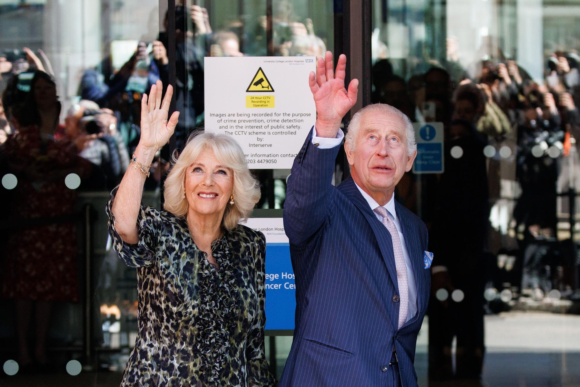 King Charles III and Queen Camilla visit Cancer Centre in London