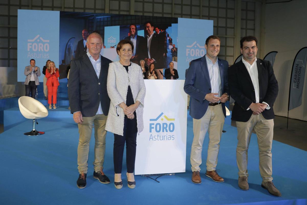 El cierre de campaña de Foro en Gijón, en imágenes