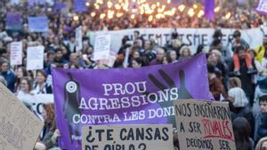 Manifestació feminista el 8M passat a Barcelona. | FERRAN NADEU