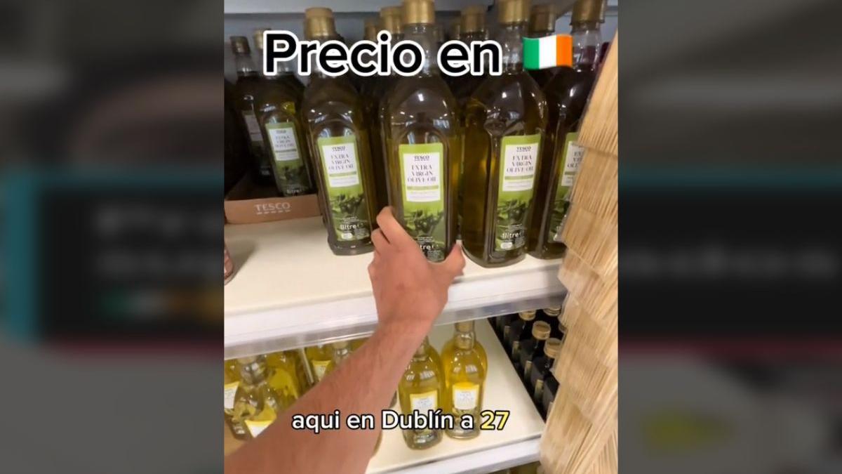 Vídeo: Un español revela el sorprendente precio del aceite de oliva en  Irlanda