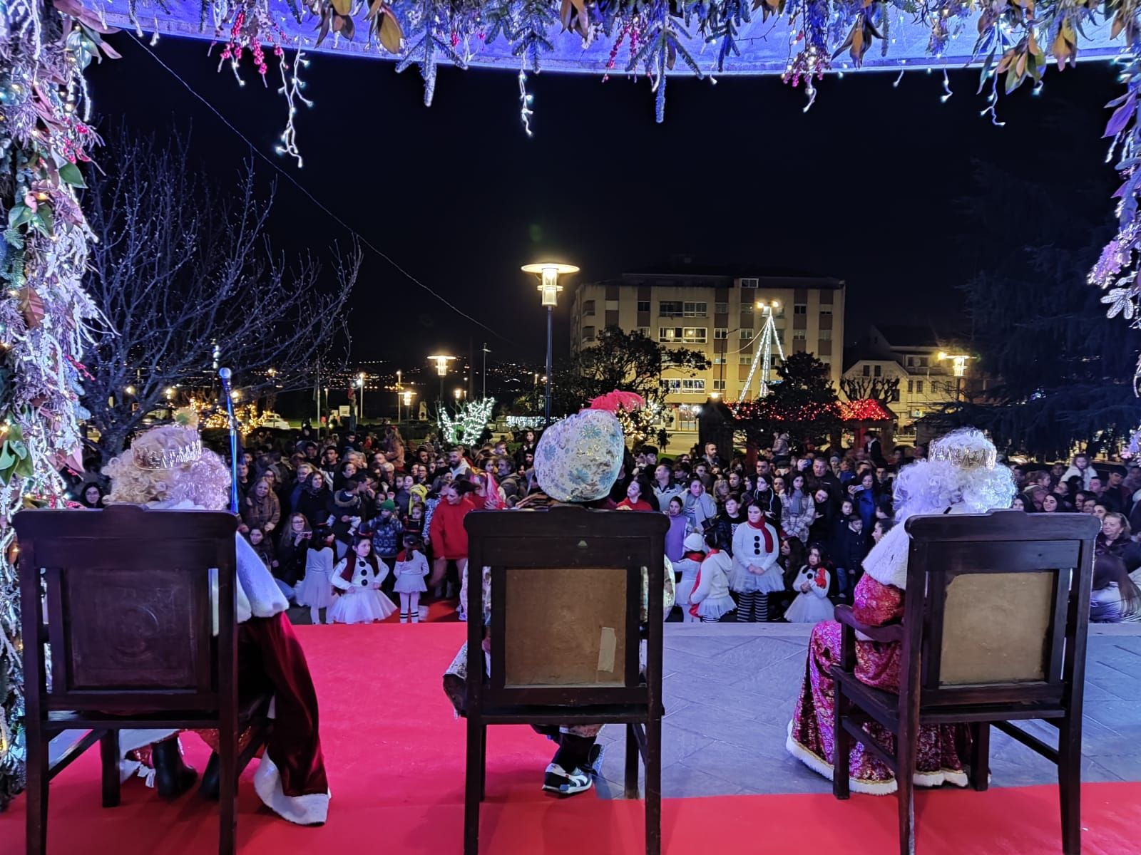 Cabalgata de los Reyes Magos en Moaña, con camellos incluidos