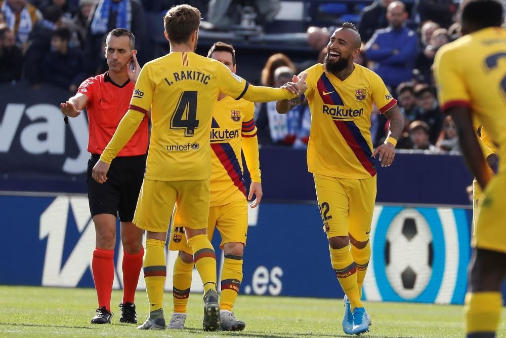 Leganés-Barça, en imatges