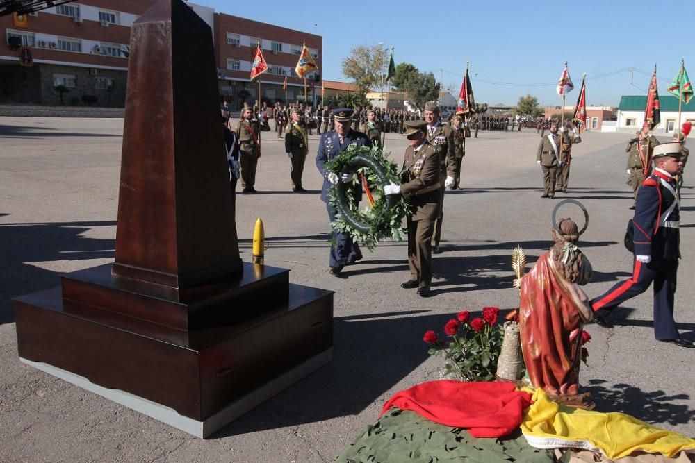 Acto por la festividad de Santa Bárbara en el Cuartel de Artillería Antiaérea de Cartagena