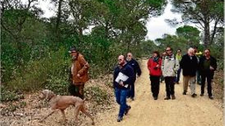 Un moment de la presentació de les e-rutes de Fitor, ahir.