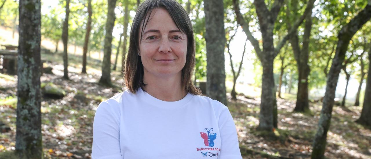 Patricia Caamaño, presidenta de Bolboretas no ceo y madre de una niña nacida sin vida.