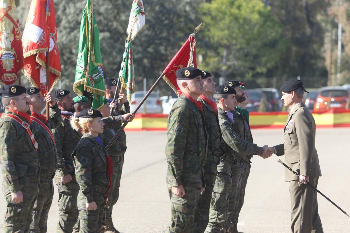 Parada militar de la Brigada Guzmán el Bueno X en Cerro Muriano