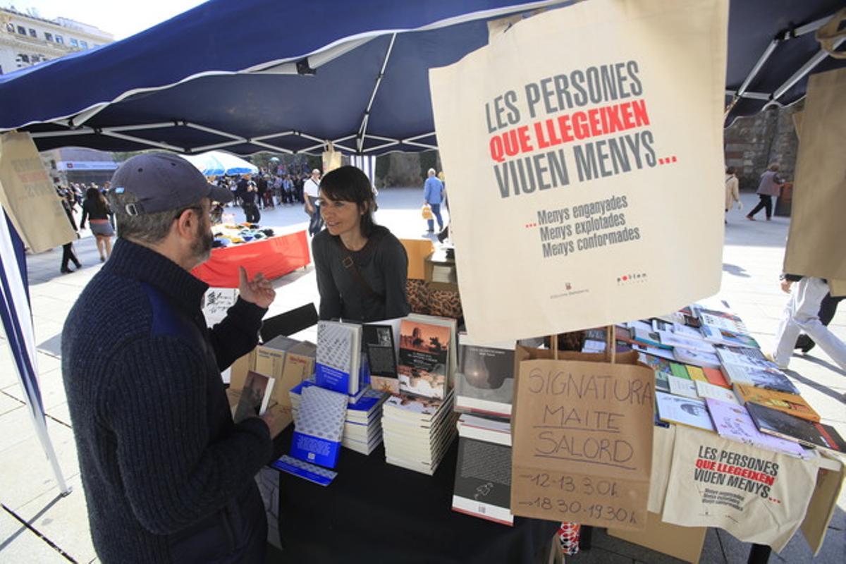 Una parada de llibres, a Barcelona.