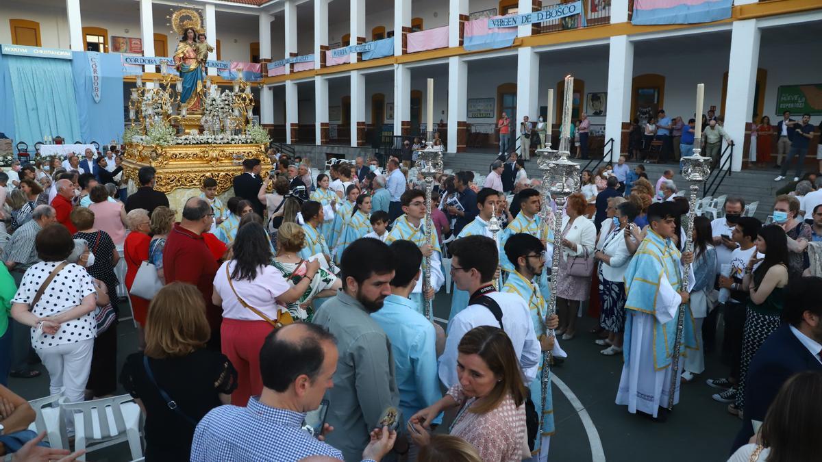 Procesión de Maria Auxiliadora en una edición reciente.