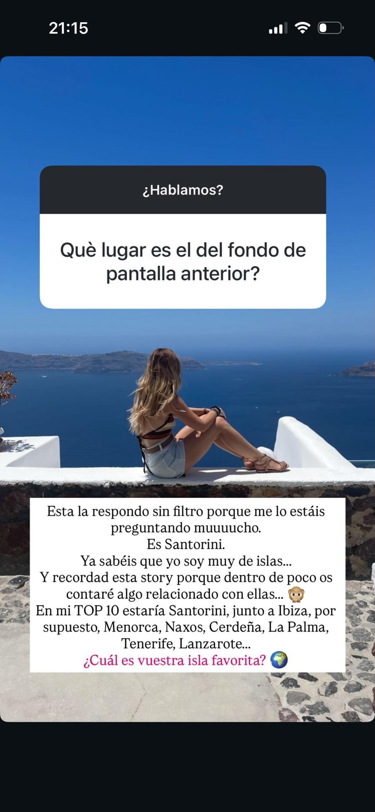 La Vecina Rubia, en la imagen en la que detalló sus diez sitios favoritos