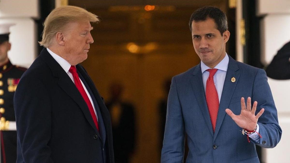 Trump y Guaidó, en la Casa Blanca.