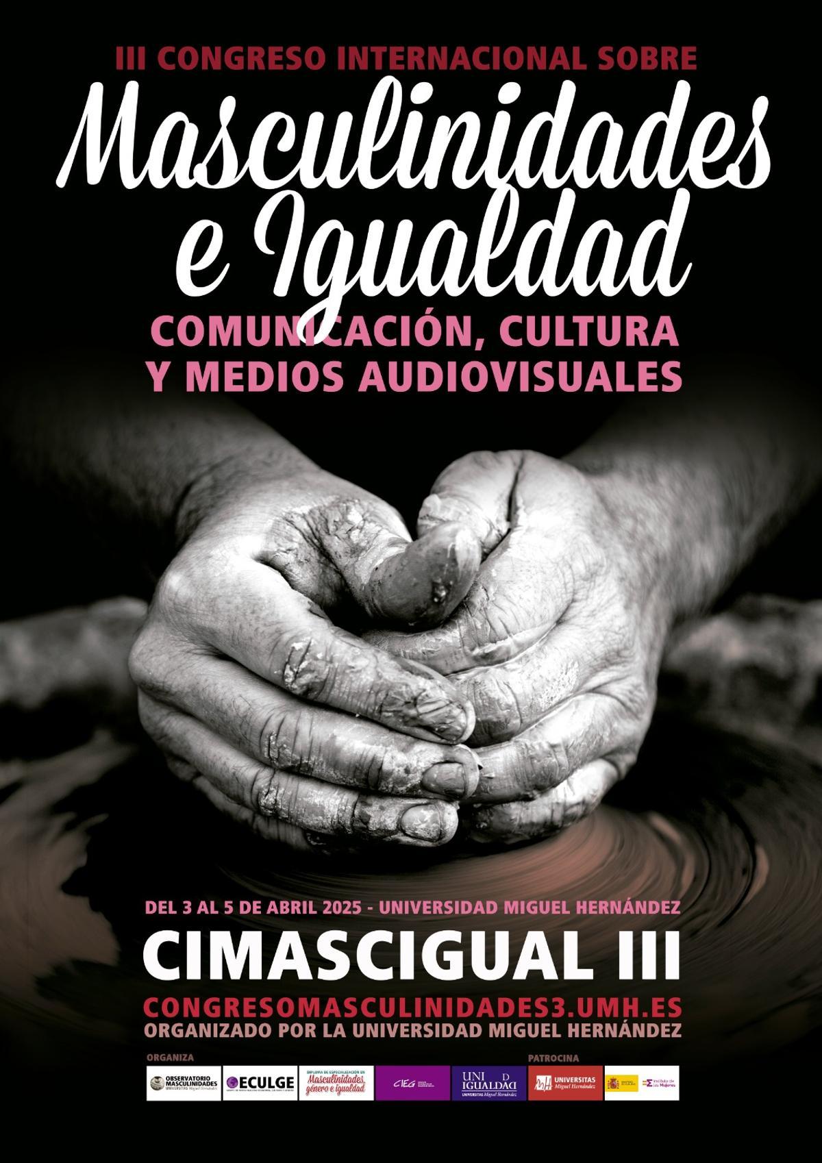 Cartel del III Congreso Internacional sobre Masculinidades e Igualdad (CIMASCIGUAL III)