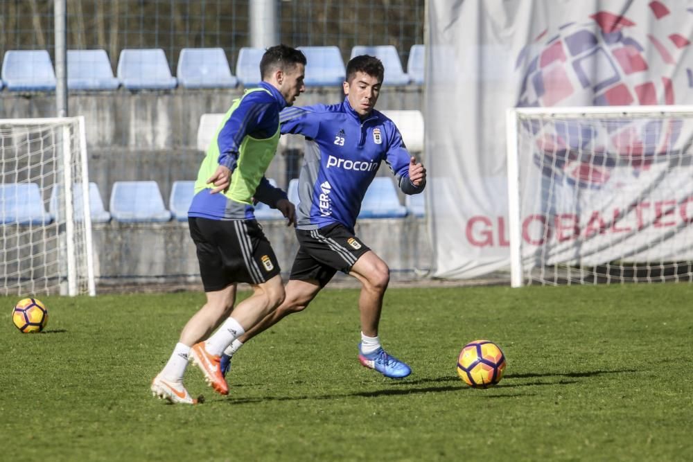 Entrenamiento del Real Oviedo.