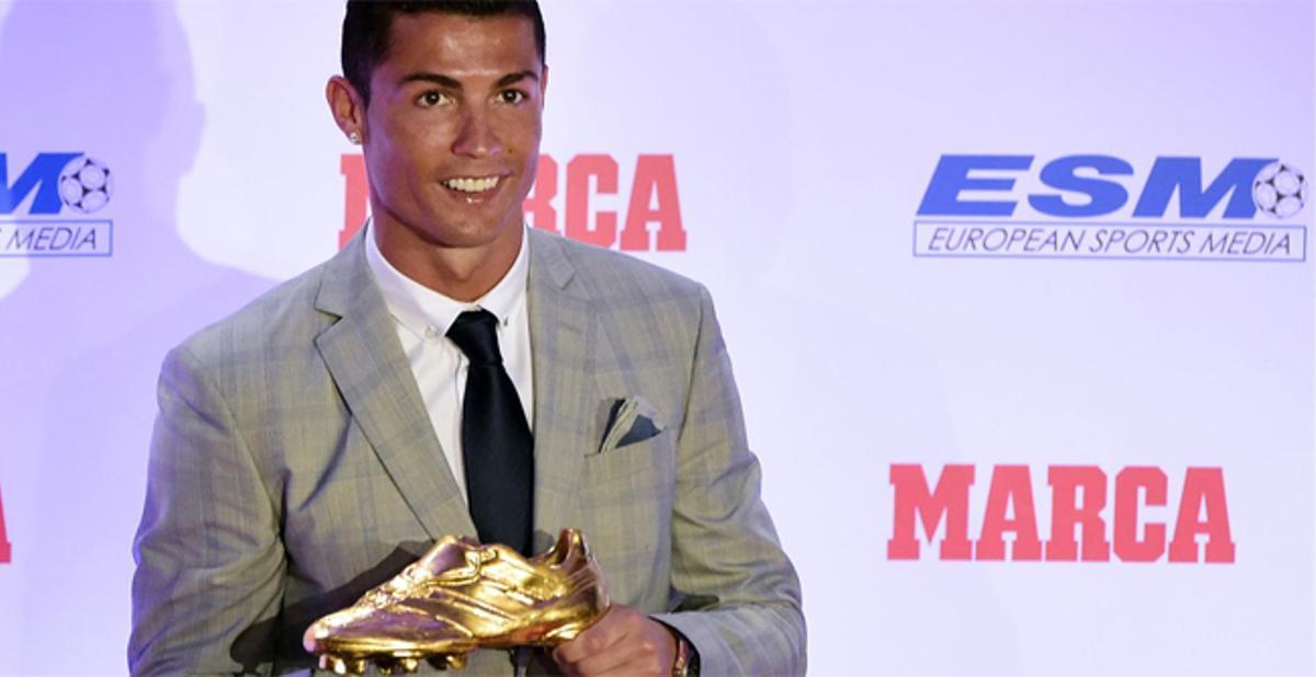 Cristiano Ronaldo recogió su cuarta Bota de Oro