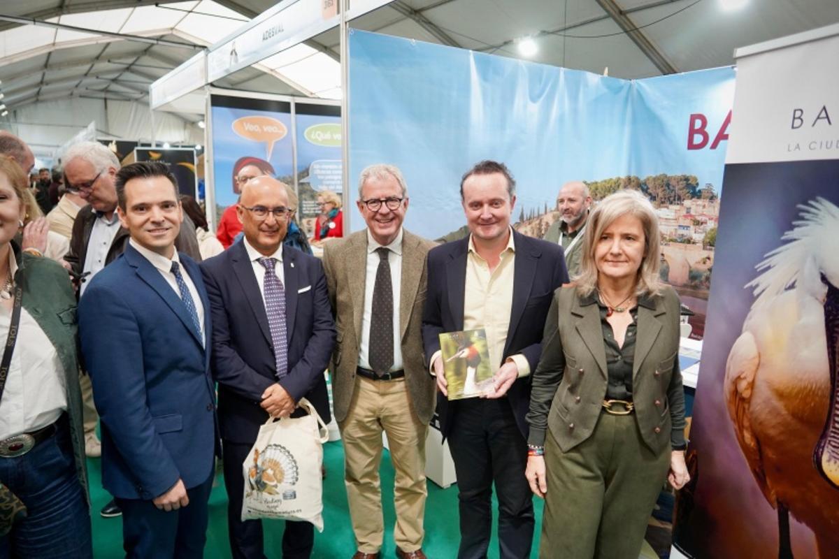 Algunas de las autoridades presentes hoy en la feria.