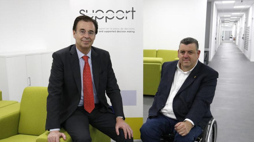El president i el director de la Fundació Support, Pere Cornellà i Josep Maria Soler
