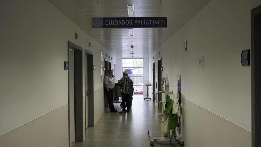 Zona destinada a Cuidados Paliativos en el Hospital de Benavente.