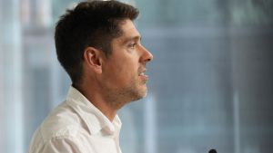 El portaveu dels Comuns al Parlament, David Cid, este martes.