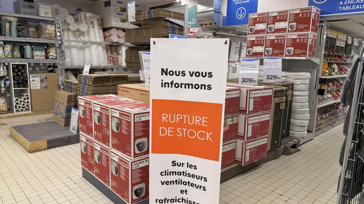 A golpes por un ventilador en Francia