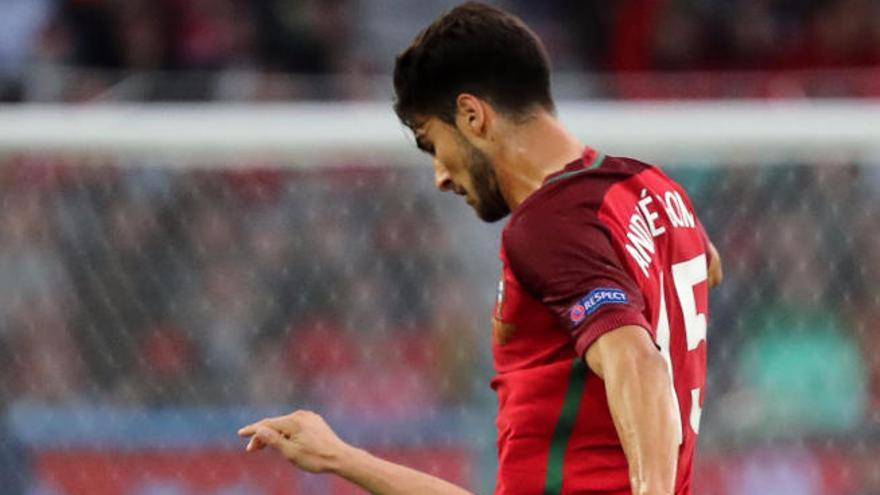 André Gomes, con Portugal, durante la última Eurocopa de Francia.