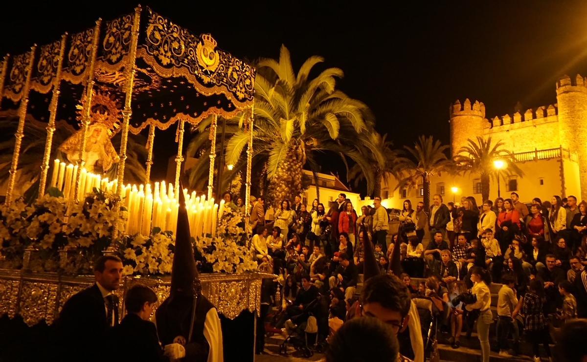 Procesión en la Semana Santa de Zafra.