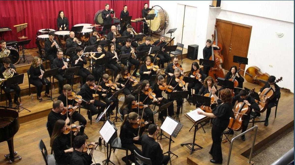 La orquesta sinfónica de Alginet, en una imagen de archivo.