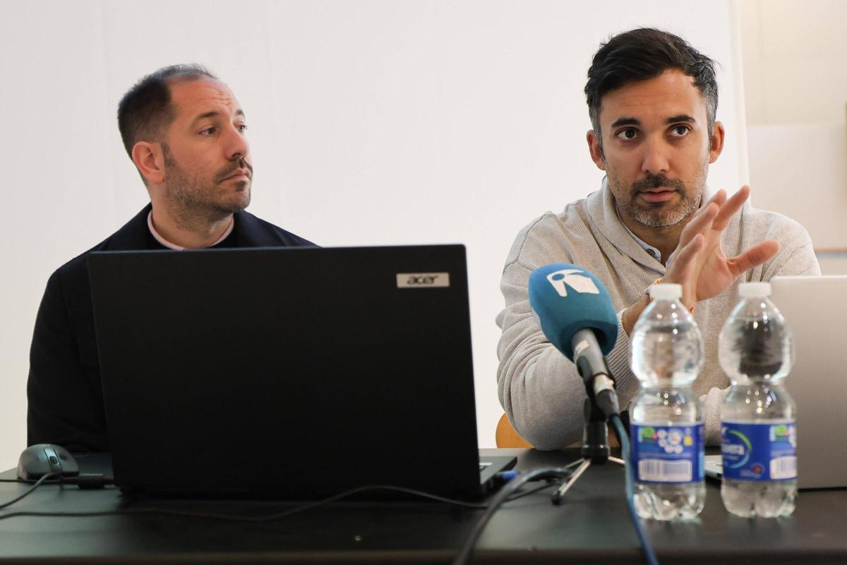 Revelles y Oliva durante la presentación de datos este martes en Ibiza.