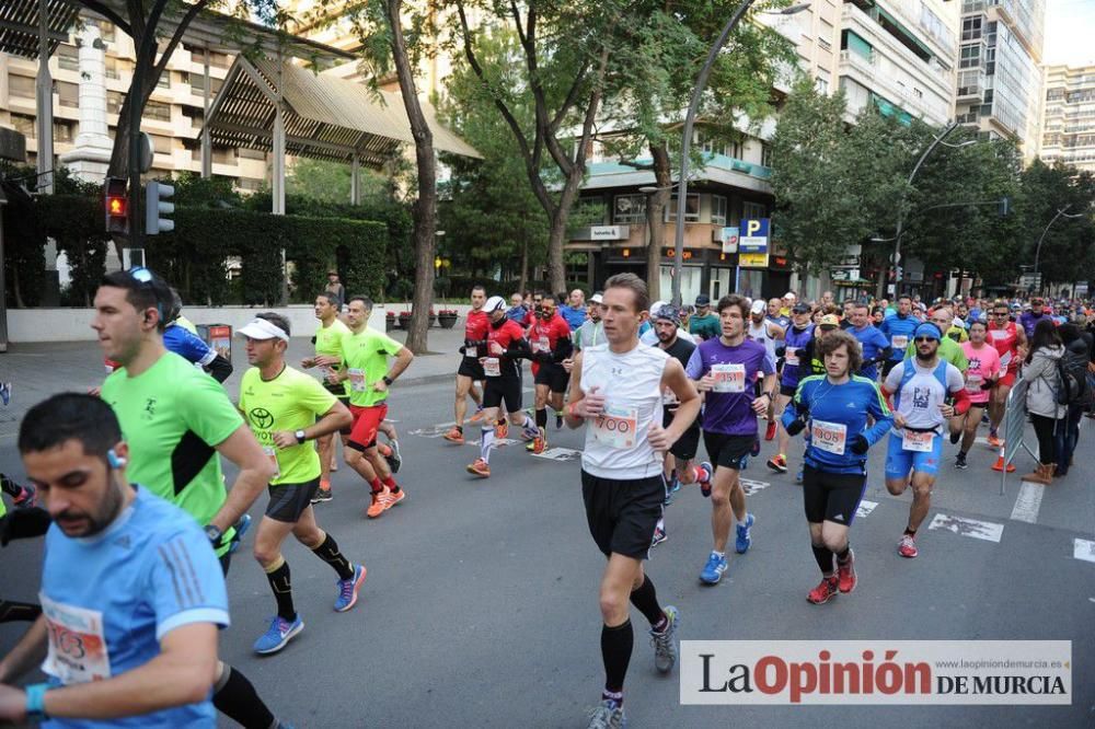 Murcia Maratón. Salida