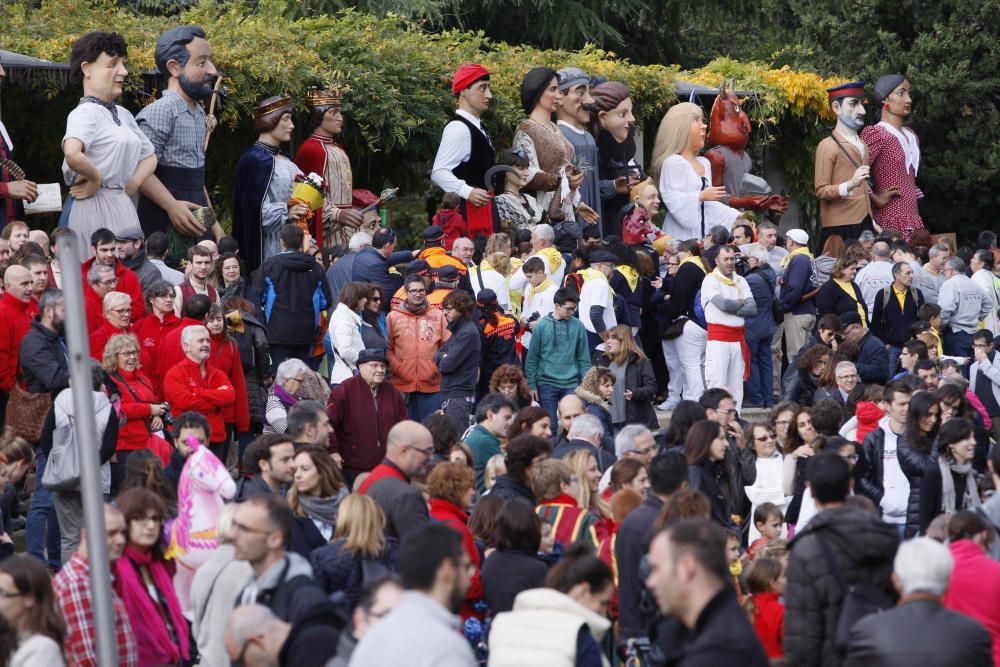 Plantada de gegants i cercavila a Girona