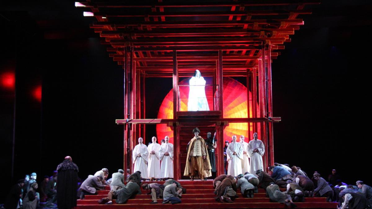 El moment en què Turandot, la princesa, apareix en el primer acte de l&#039;òpera.