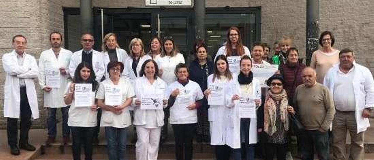 Protesta en defensa de la sanidad pública