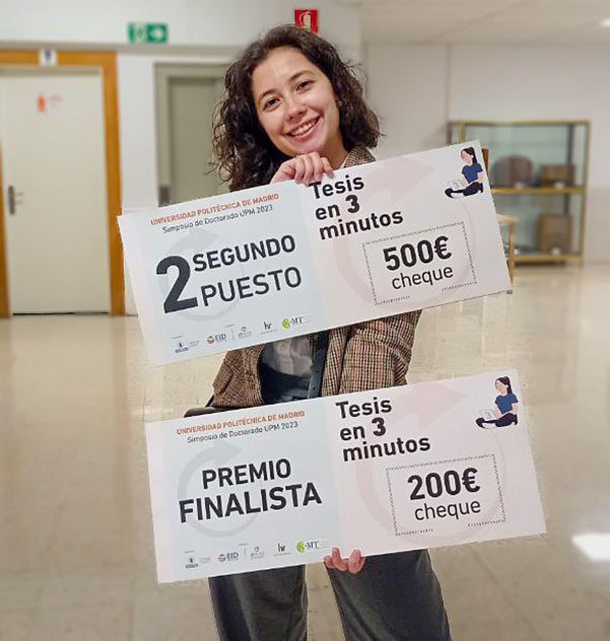 Úrsula Martínez se alzaba con el segundo premio en la final UPM del concurso “Tesis en 3 minutos”el pasado 2023
