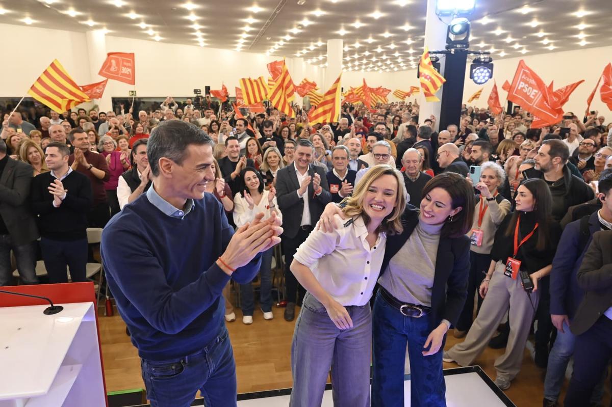 Acto de cierre de campaña en Aragón del PSOE.