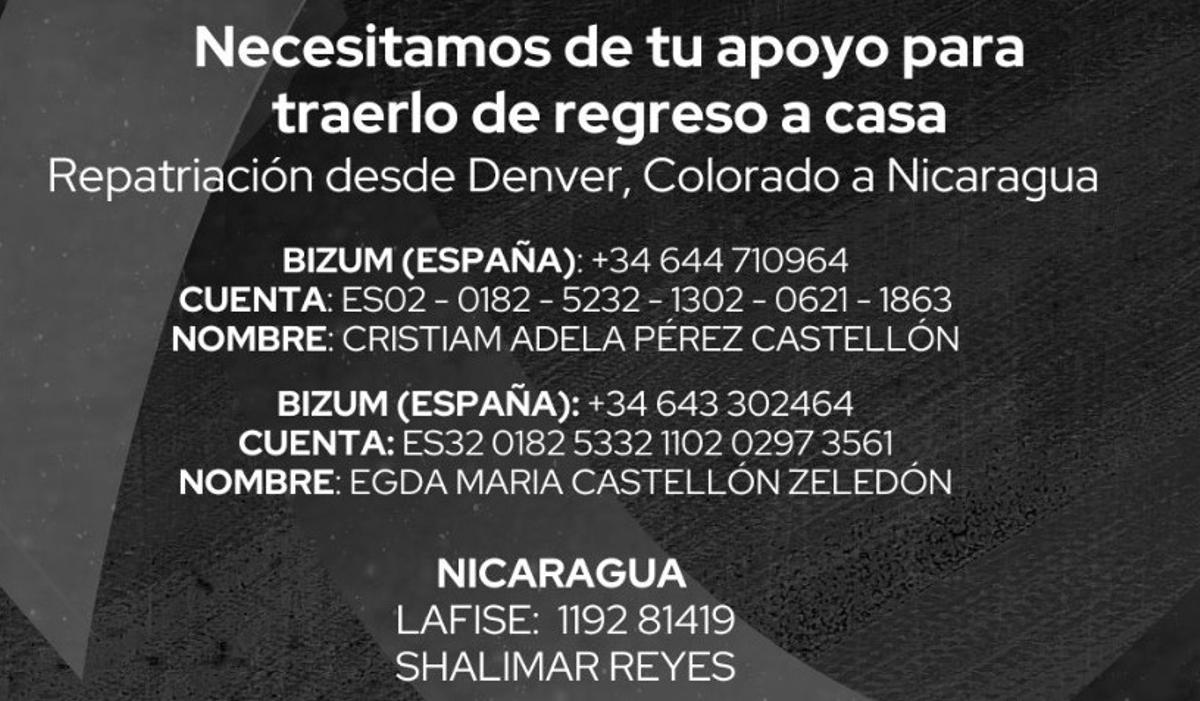 Cartel difundido en redes sociales para colaborar con la familia de Montijo (Badajoz).