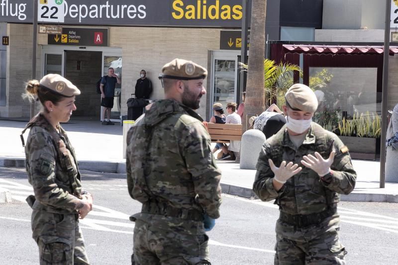 Situación en el aeropuerto de Tenerife Sur.