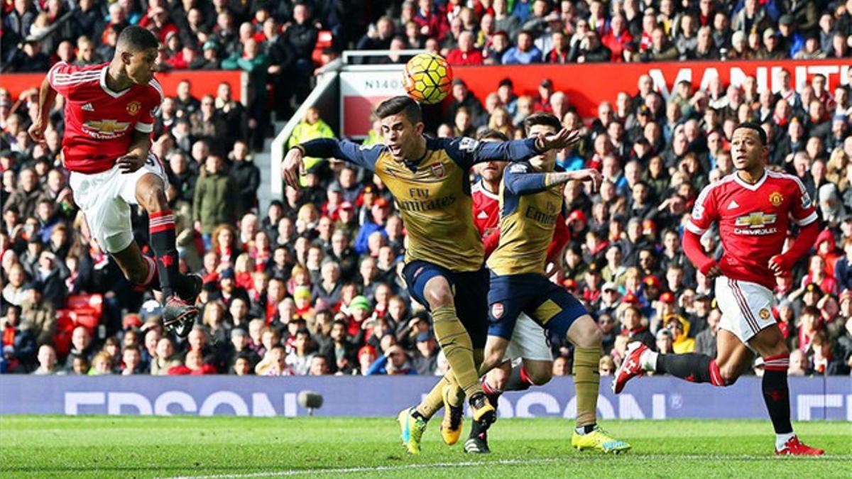 Un doblete de Rashford decidió en Old Trafford