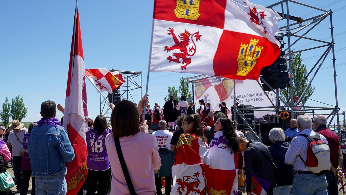 Vecinos de Castilla y León, en la fiesta de Villalar del pasado año.
