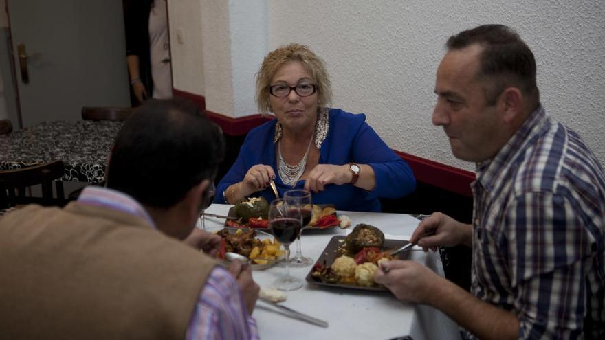 Comensales en las jornadas de los pimientos del pasado año.