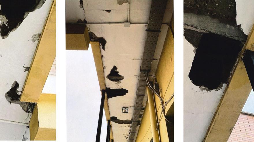 Un instituto de Triana cierra cinco aulas por el desprendimiento del techo: "No sabemos cuándo vendrán a arreglarlo"