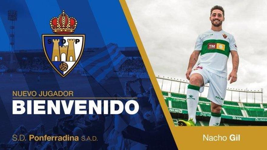 Nacho Gil firma por la Ponferradina tras rescindir su contrato con el Valencia CF