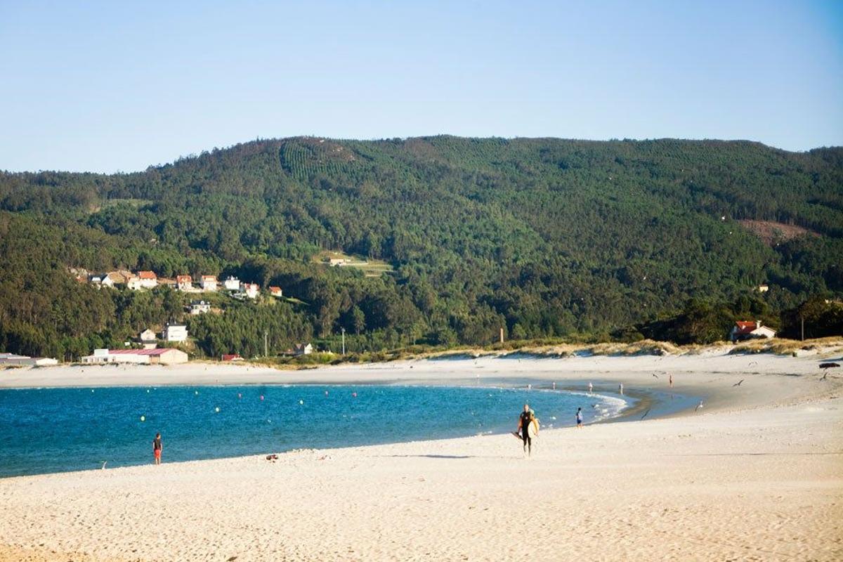 Playa de Laxe, en A Coruña