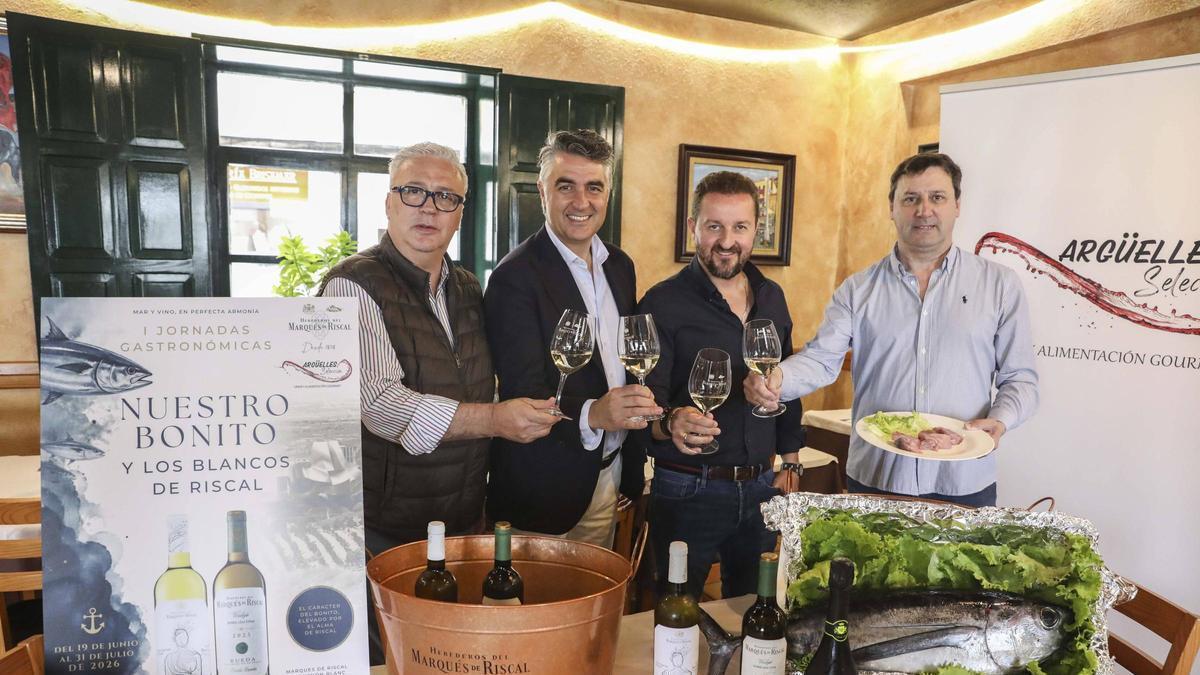 Organizadores de las jornadas en la presentación del evento gastronómico