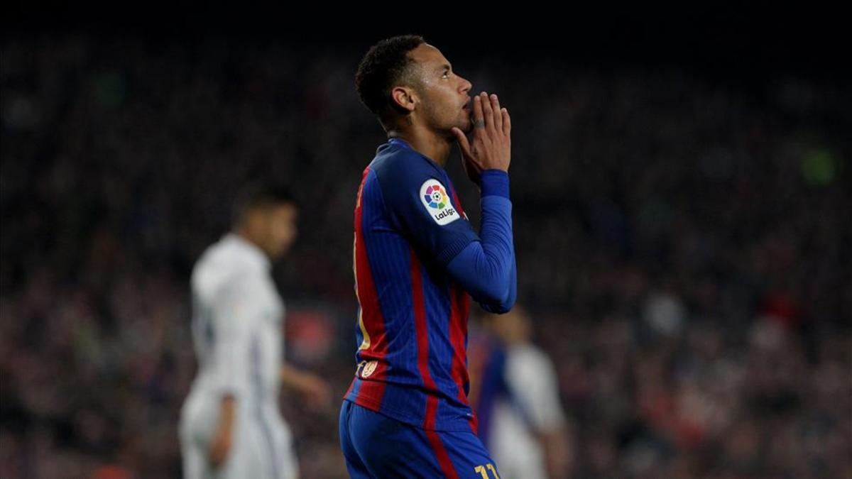 Neymar, en el Camp Nou