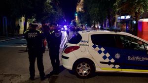 Dispositivo policial de acceso a la Part Alta durante la noche del 21 al 22 de septiembre.