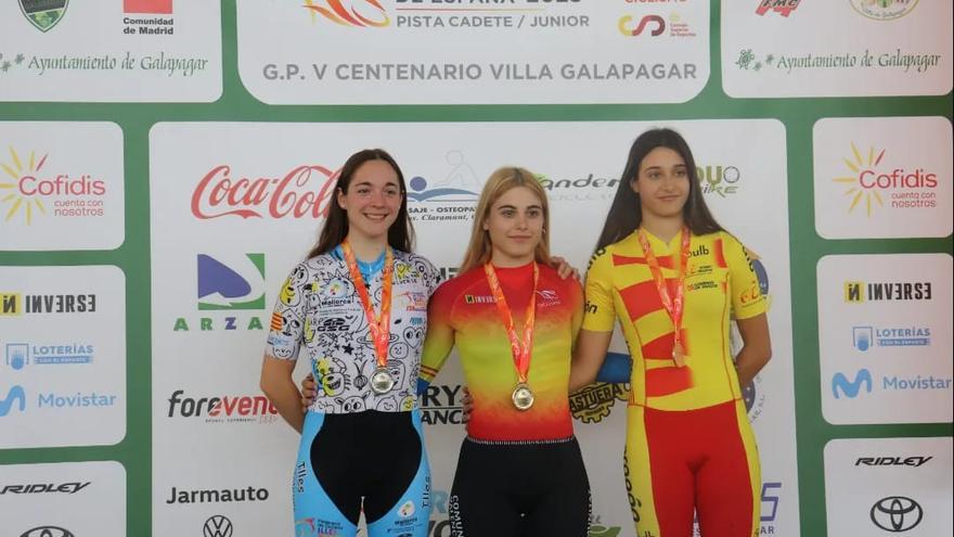 Tercera medalla para la aragonesa Caraballo en el Nacional