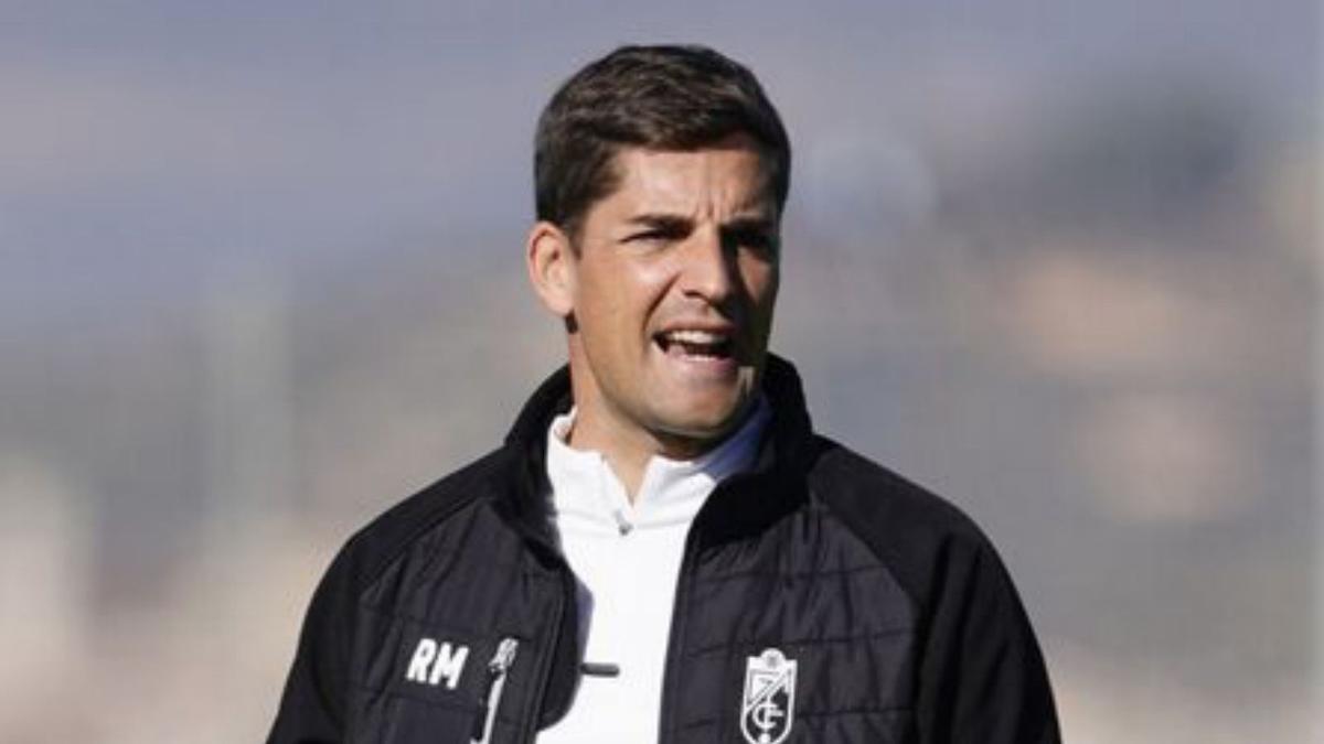 Moreno, durante un entrenamiento. | GRANADA CF