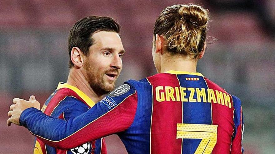 El Barça buscará la fórmula con Griezmann para retener a Messi